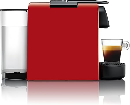 Nespresso Essenza Mini Espresso Machine by De'Longhi, 0.6 liters, Red