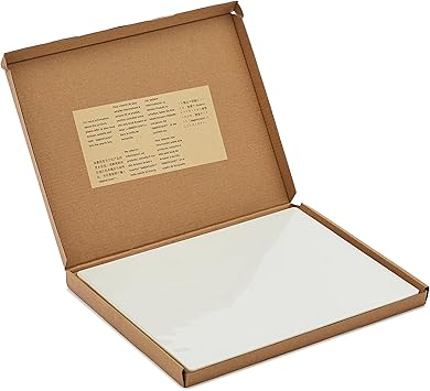 Basics Clear Thermal Laminating Plastic Paper Laminator Sheets - 11.5 x 9.0-Inch, 100-Pack, 3 mil
