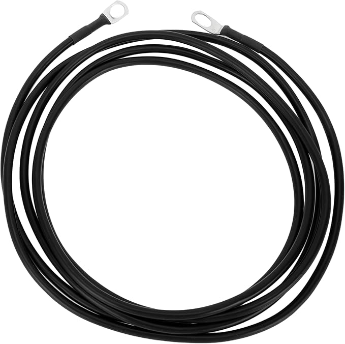 1 Pc Battery Inverter Cable 10 AWG Gauge 8FT 38" Lug 516" Lug Battery Cable Universal for Car Vehicle Boat RV Solar Tinned Copper Black