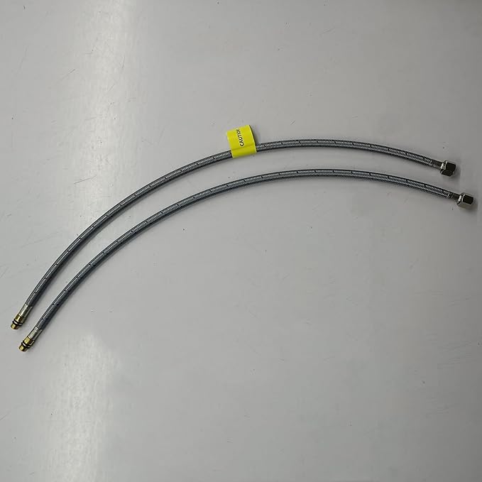 KES 38'' by M10x1 Braided Stainless Steel Faucet Supply Hose, 60 CM, 2 Pcs (1 Pair), HOSES60-2