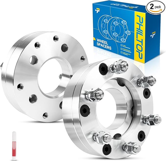PHILTOP 5x4.75 to 6x5.5 Wheel Adapters,2" Lug Centric Wheel Adapters Change Bolts Pattern fit for for S10, Blazer, Camaro, Firebird, Jimmy, Monte Carlo, Thread Pitch M12x1.5 Hub Bore 74mm - 2Pcs