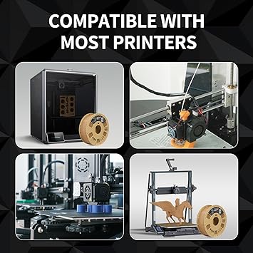 OVERTURE PETG Filament 1.75mm, 3D Printer Filament, 1kg Filament (2.2lbs), Dimensional Accuracy Probability - 0.02 mm, Fit Most FDM Printers (Brown)