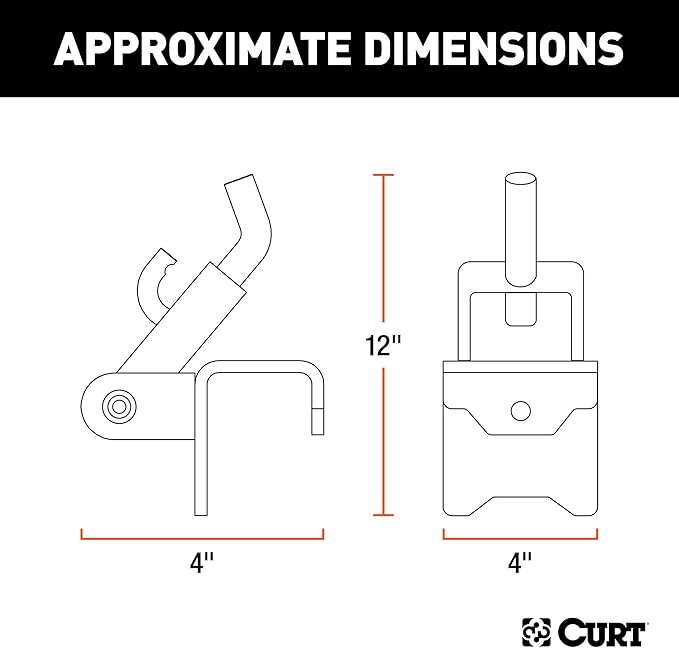 CURT 17208 Replacement Weight Distribution Hitch Hookup Brackets