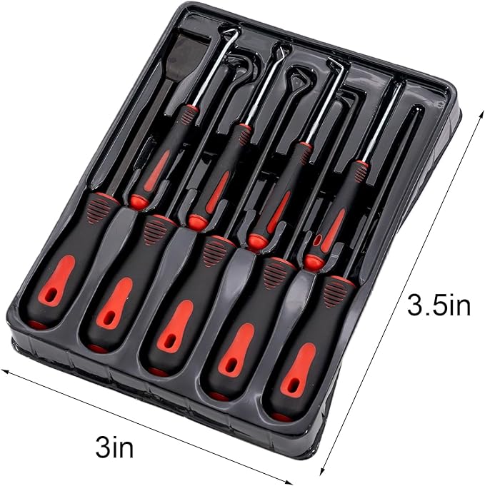 XOWOTOOLS 9Pcs Precision Pick & Hook Set with Scraper, Automotive & Electronic Hand Tools