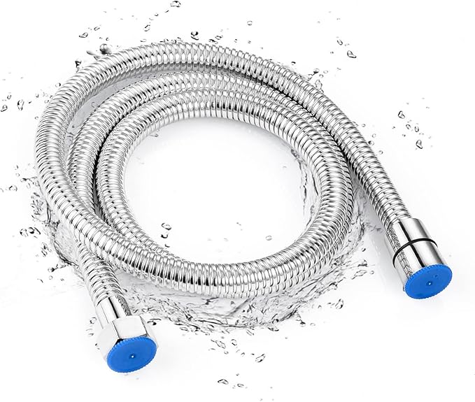 Bidet Hose Replacement, 47 Inch Bidet Hose for Toilet Handheld Bidet Sprayer, Arofa Stainless Steel Shower Hose with Nylon Braided PVC Inner Hose for G 1/2 Connector, Chrome