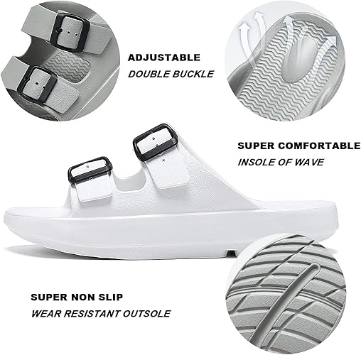 Quick Drying Thick Sole Slippers Home Shower Soft Platform Sandals Indoor & Outdoor Extremely Comfy EVA Pillow Slippers