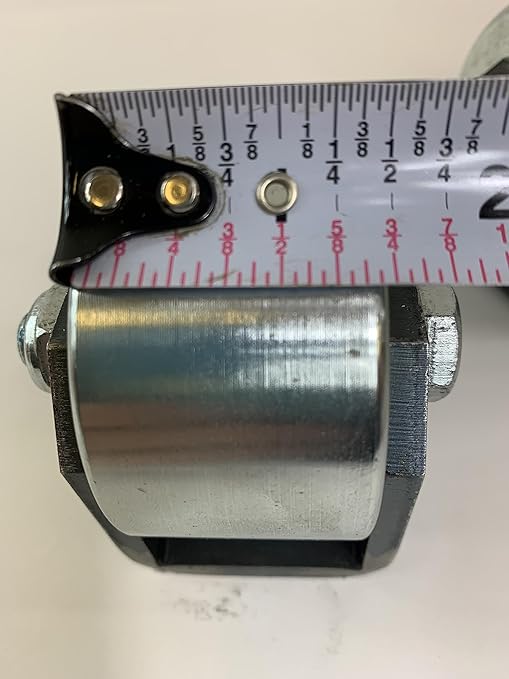 Set of 2 Weld On Trailer Tail Drag Casters, Solid Steel, Greasable Axle, 1.5 inch Wide, Motorhome, RV, 5th Wheel Camper, Prevents Hanging up on inclines, curbs or steep driveways.