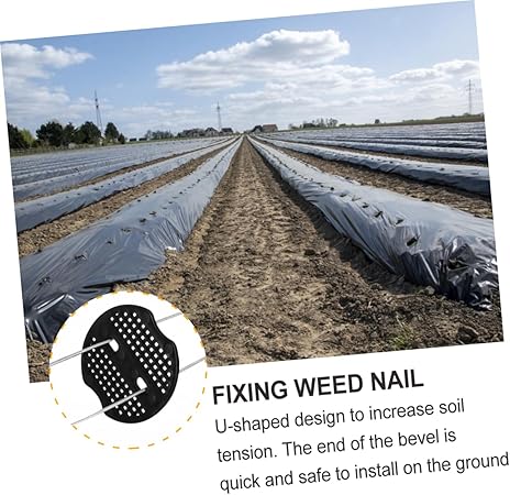 Heavy Duty Steel U-Shaped Ground Nails Fixing Turf Tool for Gardening Nail