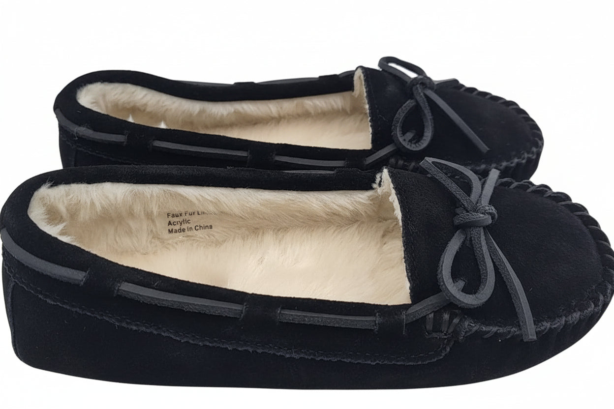 Women's Suede Moccasin Slippers