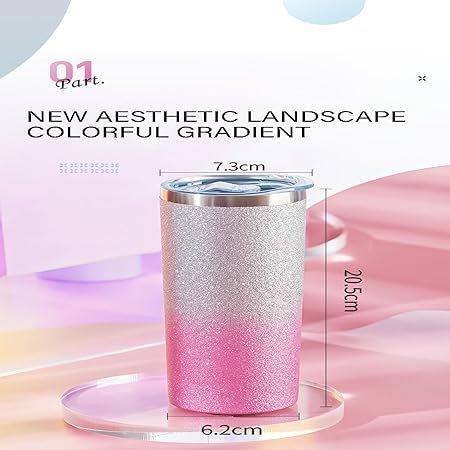 304 stainless steel 20oz double layer slimming mug vacuum insulation cold insulation car mug car portable water mug