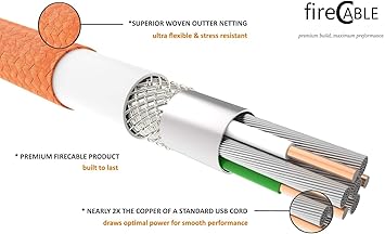 fireCable Plus Adapter for Firestick, Powers Fire TV Stick from TV USB Port, Eleminates AC Outlet Declutting Wires (See Fire Stick Comparison Chart)