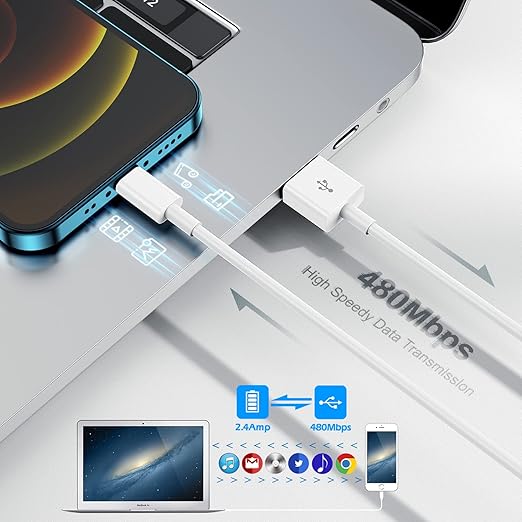 iPhone Charger 3FT, Apple MFi Certified Lightning Cable Original 3Pack USB Fast Charging Data Sync Cord Compatible with iPhone 131211 Pro MaxXS MAXXRXSX87Plus6S6SE5S(3Pack)