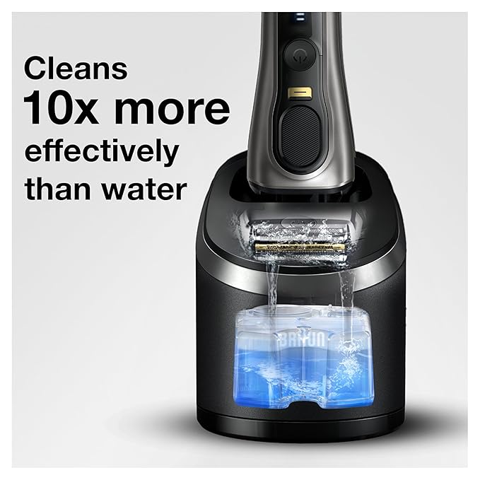 Braun Clean & Renew Refill Cartridges CCR, Replacement Shaver Cleaner Solution for Clean&Charge Cleaning System, Pack of 4
