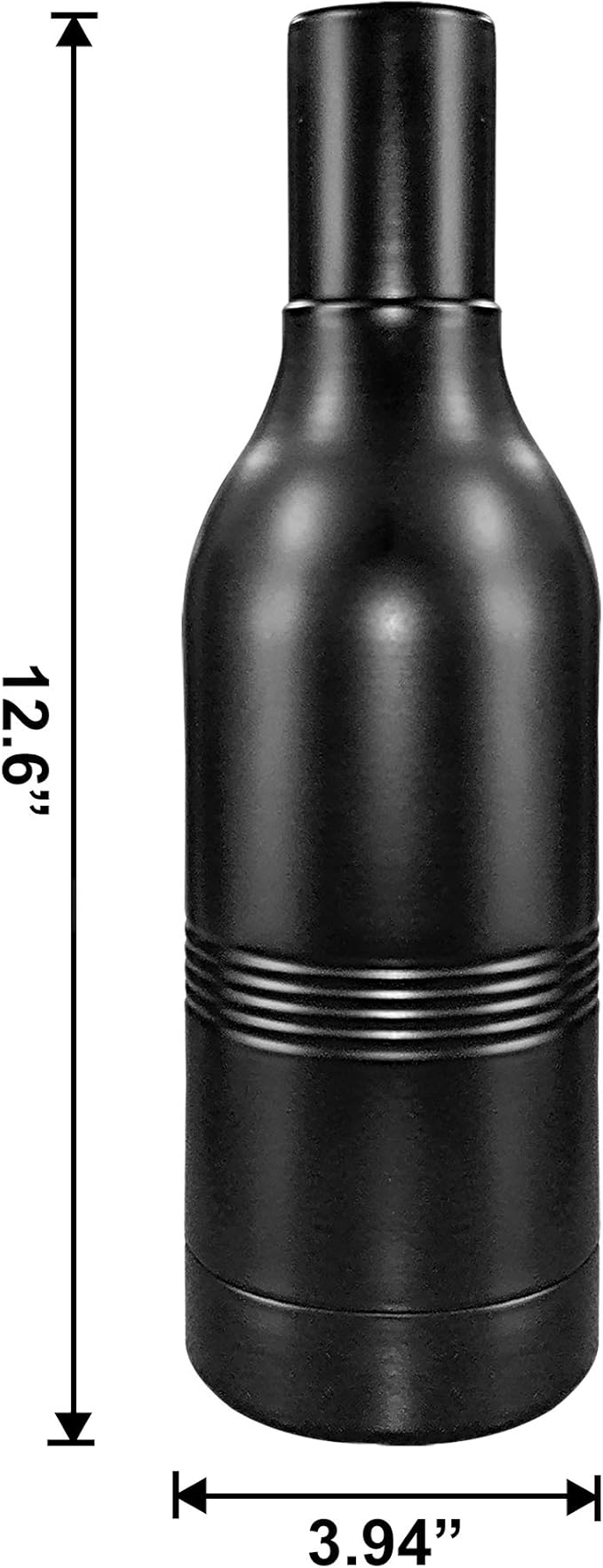 CUULii Insulated Wine Tumbler - Double Wall Stainless Steel Portable Cooler for Red and White, Travel Thermos With Neoprene Liner, BPA-Free - For Lovers, Silver (750ml)
