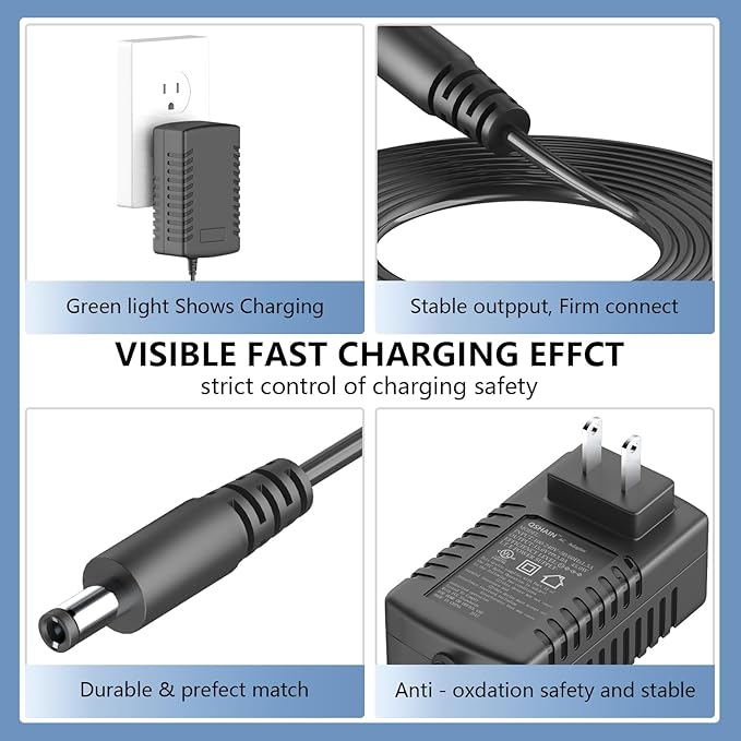 15V Charger for Turtlebox Portable Outdoor Bluetooth Speaker Replacement for Turtlebox Gen 2 and Gen 3 Outdoor Portable Bluetooth 5.0 Speaker Charger Adapter