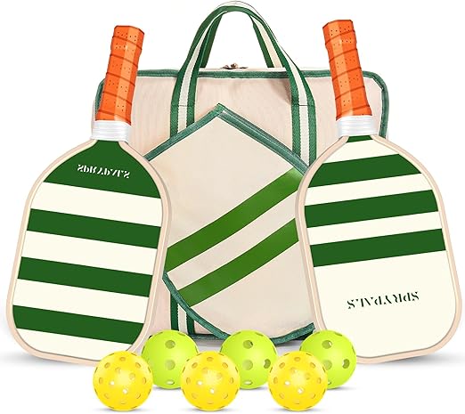 Pickleball Paddles,USAPA Approved Fiberglass Surface with Polypropylene Core Pickleball Set Premium Pickleball Rackets Pickleball Paddle Set for Men Women(Customized)
