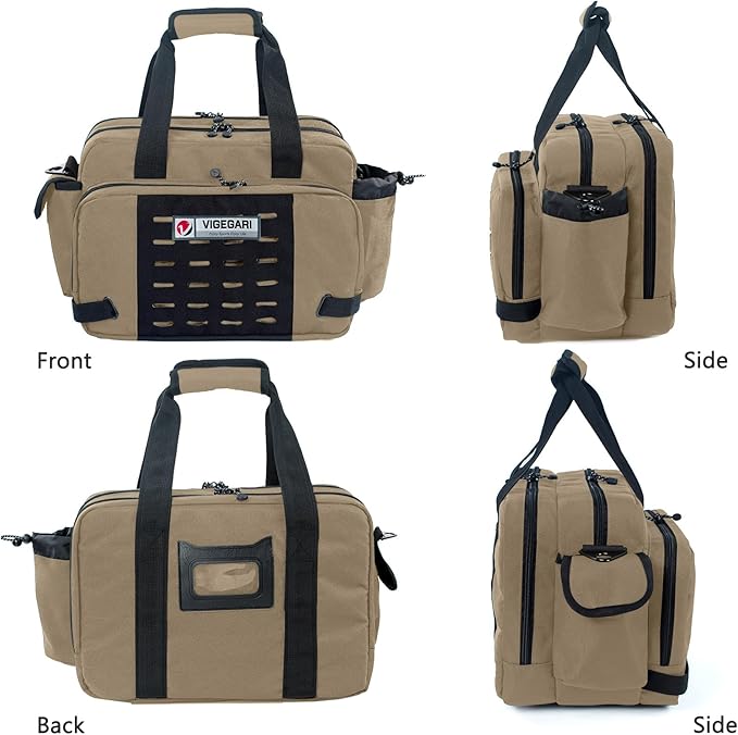 Pistol Range Bag Shooting, Gun Bag for Pistols, Gun Case for Handguns, Ammo Bag, Gun Case for Handguns, Tactical Range Bag, Gun Carrying Bag, Gun Range Accessories