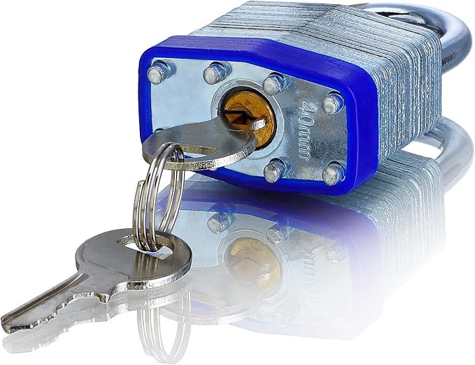 4 Pack Keyed Alike Padlocks High Security Padlocks with Same Keys Heavy Duty Padlock with Keys Locks with Same Keys Outdoor Use All Weather Resistant