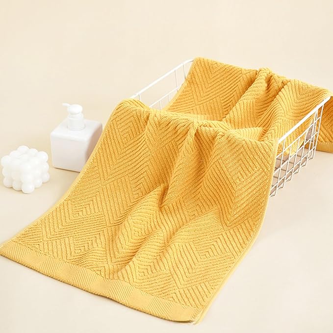 1pc Soft Cotton Towel, Thickened High Absorbency Face Towel Bath Towel for Home, for Travel Hotel