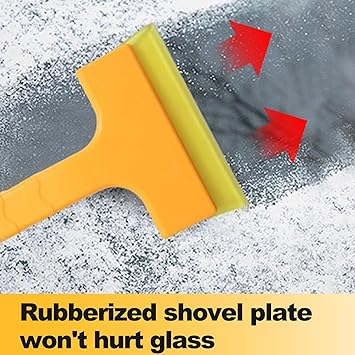 Car Ice Scraper - Windshield Scraper Snow Car Brush, Ergonomic Grip Window Ice Scraper Ice Shovel Window Deicer, Snow Scraper for Car Truck SUV Cleaning Supplies