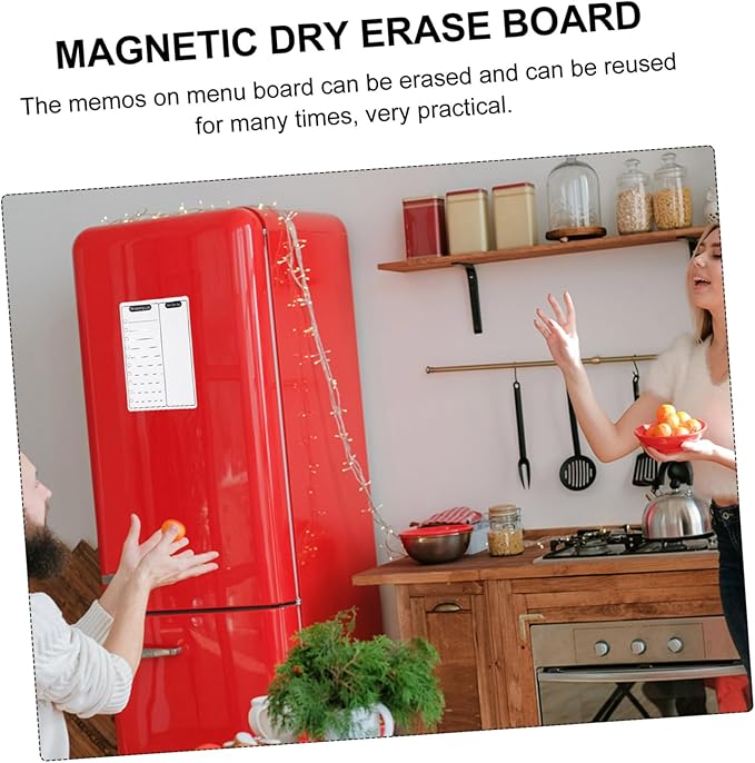 Message Board Magnetic Notepads for Fridge Refrigerator Memo Pads Magnetic Note Pad Dry Erase White Board Notepads Sticker Magnetic Notepads for Refrigerator Fridge Magnet Notepad