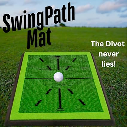 Golf Swing Path Mat Instant Feedback Golf Practice Mat for Swing Path and Ball Impact