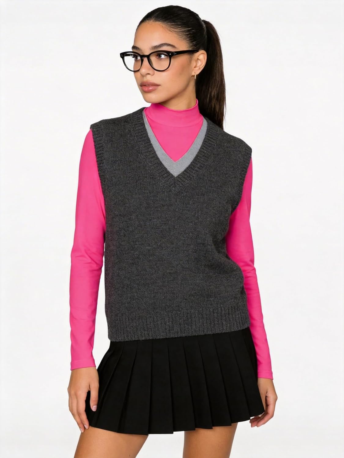 Women's Long Sleeve Mock Turtleneck Tops, Lightweight Baselayer Shirts, High Neck Pullover Undershirts Stretchy