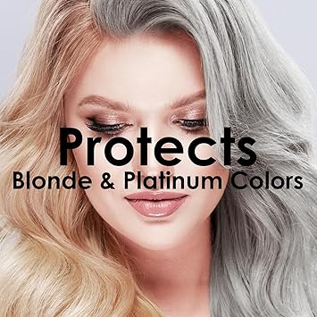 Ouro Shampoo Toning Nuance Silver Blonde Hair Treatment Champu Matizador Para Cabellos Rubio o Matizante Canoso (Bottle 8.45oz-250ml)