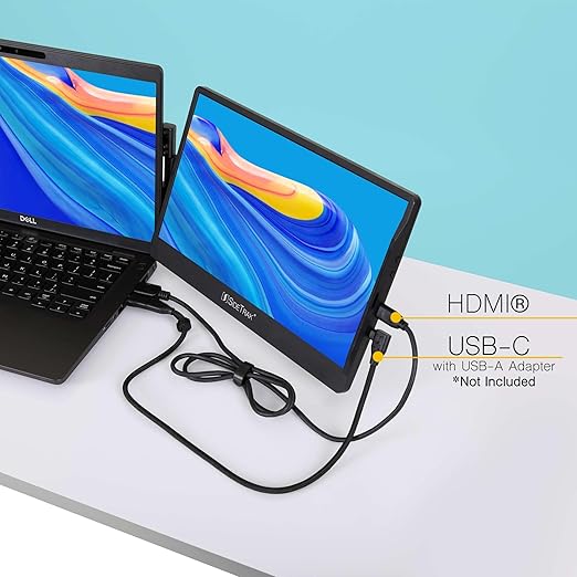 SideTrak Portable Monitor 3ft HDMI Cord HDMI to Mini HDMI Cable Compatible Swivel Solo Durable, Flexible, Tangle-Free Cord Black
