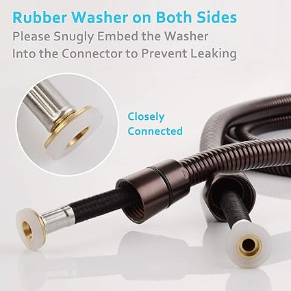 Angle Simple Handheld Shower Hose Replacement, Stainless Steel Flexible Shower Head Hose Extra Long, 79 Inches, Oil Rubbed Bronze