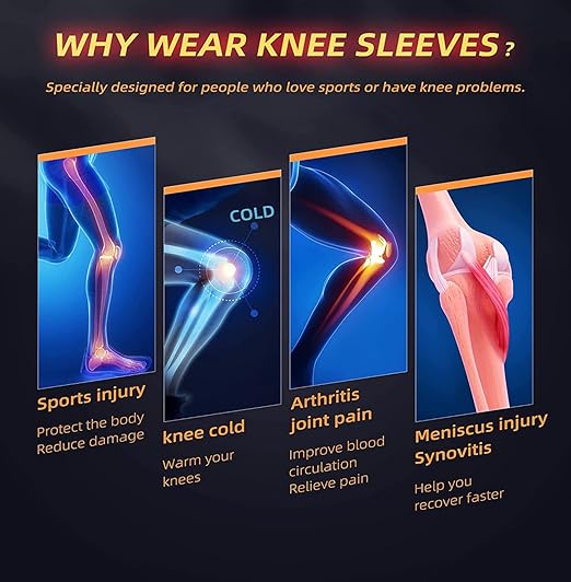 Knee Braces for Active Plus Knee Pain Relief, Women Men Brace for Sciatica as Seen on TV Back Brace, Lower Back Pain Women Men - Can Be Discretely Worn Under Clothes (Black)