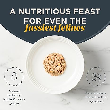 Reveal Natural Wet Cat Food, 24 Count, Grain Free, Limited Ingredient Canned Food for Cats, Tuna Fillet with Shrimp in Broth, 2.47 oz Cans