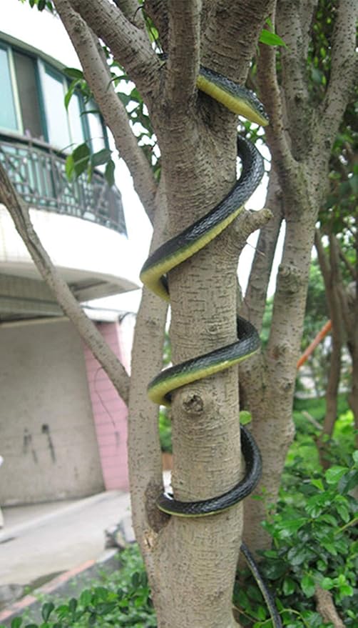 Brandon-super Realistic Rubber Black Snake 52 Inch Long Scare Toy
