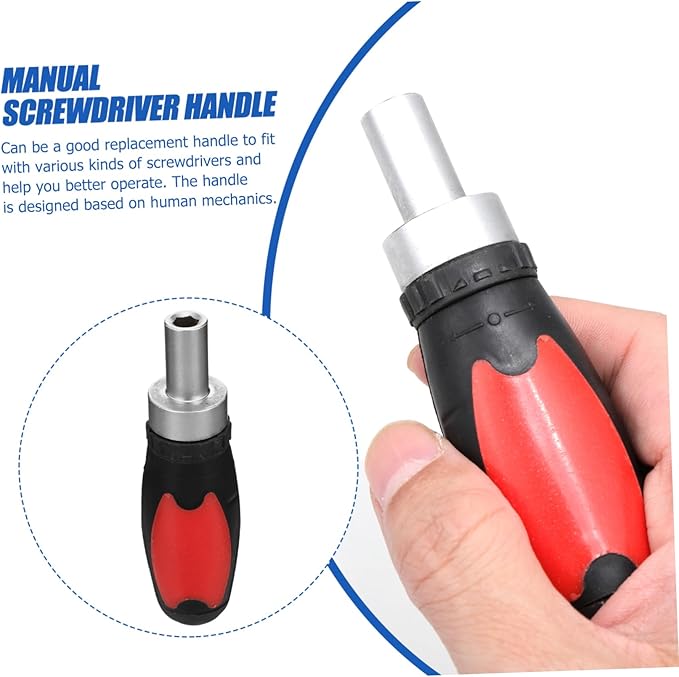 1 Pc Screwdriver Handle Winding Clock Key Screwdriver Tool Hand Tools Home Fixing Tools Short Handle Screwdriver Hand Ratchet Tool Magnetic Tool Bit Iron Wrench Hand Use To Rotate