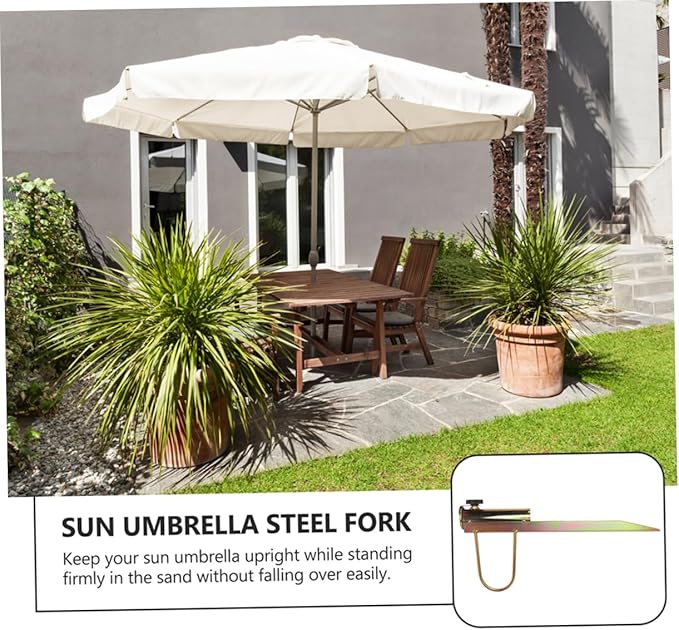 YARNOW Fringe Beach Umbrella Insert Outdoor Beach Anchor Sturdy Camping Anchor