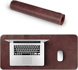 Londo Top Grain Leather Extended Mouse Pad Large Desk Mat for Office Gaming, Smooth Writing Surface, Non-Slip Base, Durable Stylish Workspace Accessory