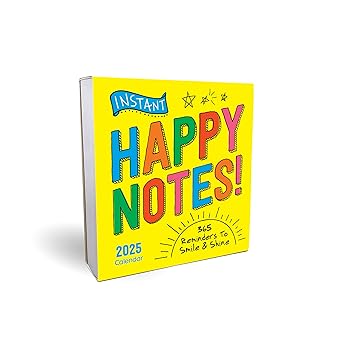 2025 Instant Happy Notes Boxed Calendar: 365 Reminders to Smile and Shine! (Daily Motivational Desk Gift) (Inspire Instant Happiness Calendars Gifts)