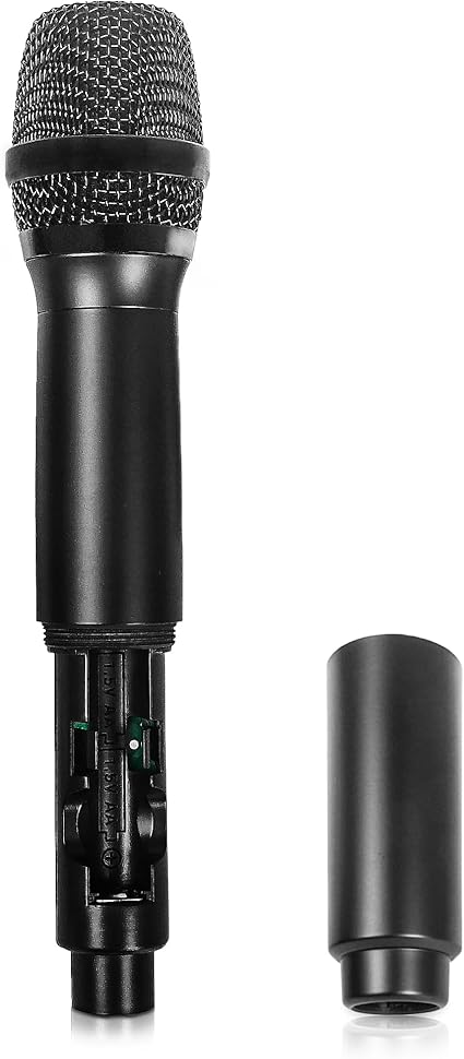 Sound Town Wireless Metal Handheld Microphone with 8 Channels, Built-in Pop Filter, Replacement for SWM15-MAX SWM16-MAX Wireless Microphone Mixer Systems, Channel A (SWM-MAX-AMIC)