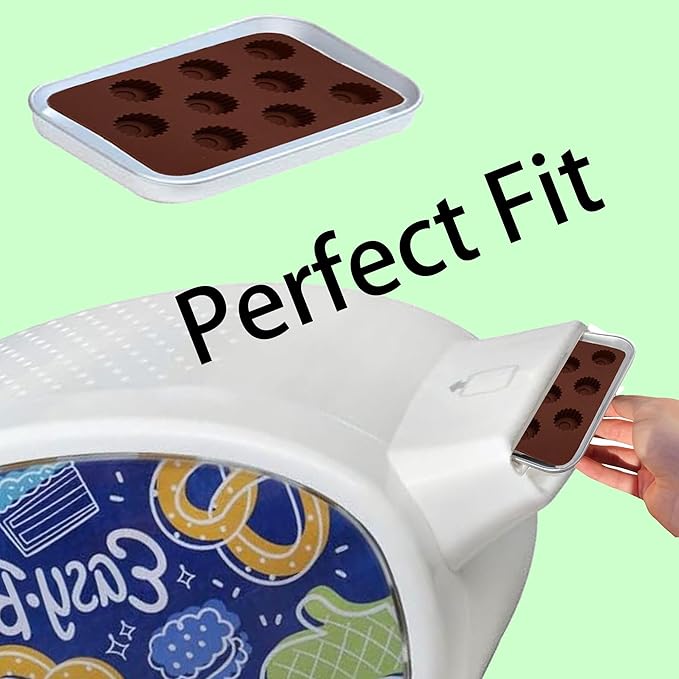 Kids' Complete Oven Pan Set Compatible with Easy Bake Ultimate Oven,Accessories for Cooking Easy Bake Oven Mixes,Includ Round flower style, round number style, triangular cake style?circle pan.