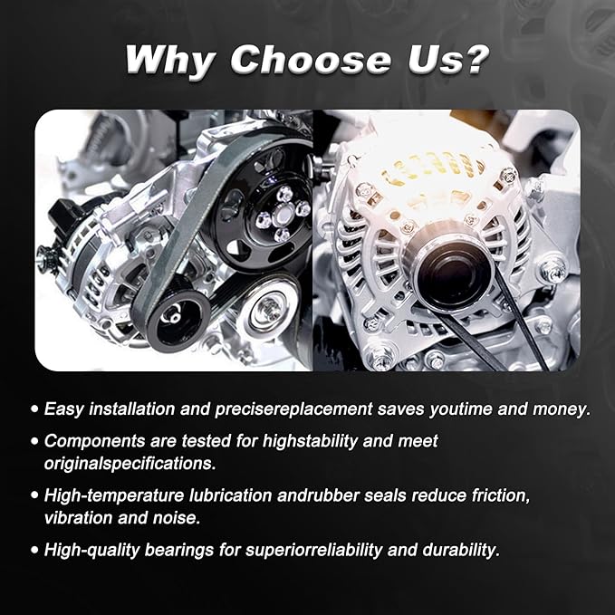 Alternator Compatible with Chevy 2021-2023 Express 2015-2019 Silverado 2015-2020 Suburban Tahoe, 21-23 Savana 15-19 Sierra 15-20 Yukon XL Replace for 84143543 23487089