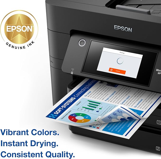 EPSON 822 DURABrite Ultra Ink High Capacity Black Cartridge (T822XL120-S) Works with WorkForce Pro WF-3820, WF-3823, WF-4820, WF-4830, WF-4833, WF-4834