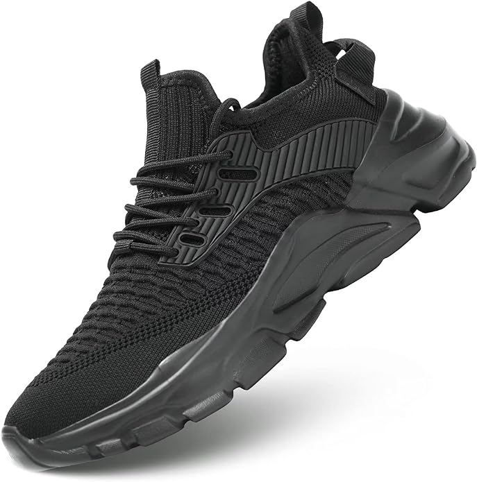 Men's Running Shoes, Non Slip, Breathable, Lightweight Fashion Sneakers, Slip Resistant Athletic Sports Walking Gym Work Shoes