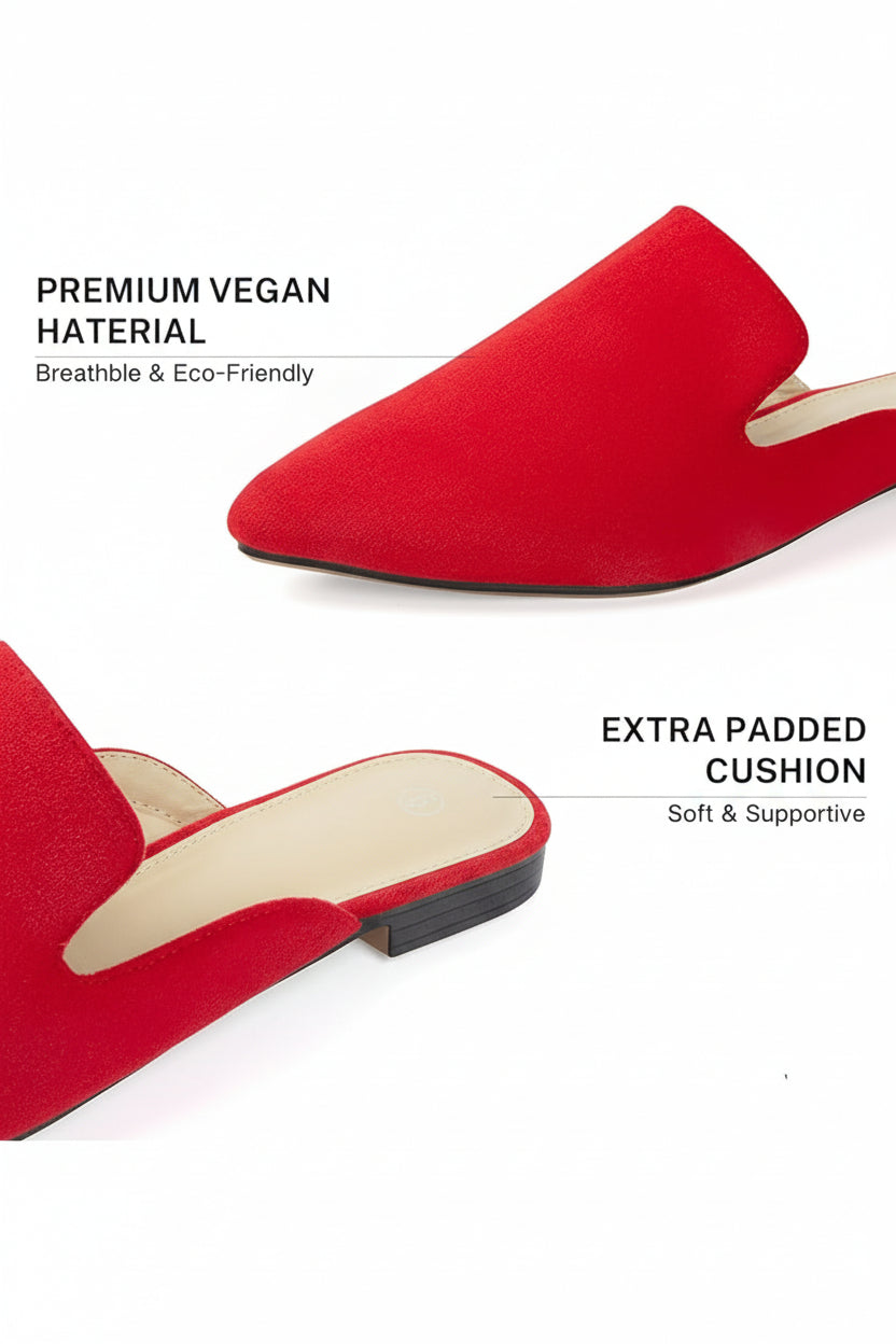 Mules for Women Flats Comfortable Pointed Toe Women Mules