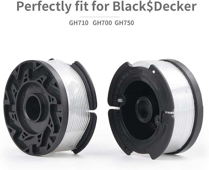YDSL 4-Pack String Trimmer Replacement Spool for Black and Decker AF-100 Autofeed Weed Eater Spool 30 Feet0.065 Inches