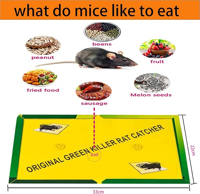 Mouse Traps,RatTraps,Mouse Traps Indoor,Rat Traps for House,Mouse Glue Traps,Mice Traps for House,Sticky Traps, Glue Boards Professional Strength That Work Capturing Indoor and Outdoor Rat
