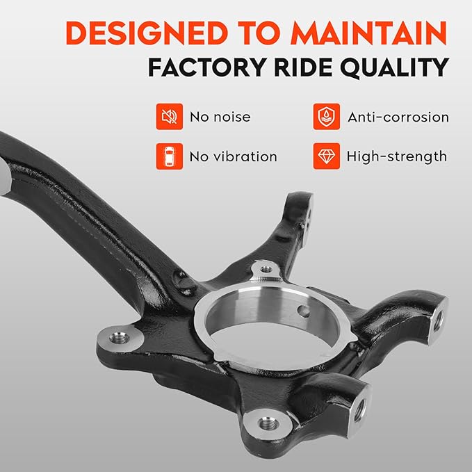 Front Left Suspension Steering Knuckle Driver Side for Toyota Tacoma 2005-2019 2.7L 3.5L 4.0L, 4321204050 43212-04050 698-149 698149