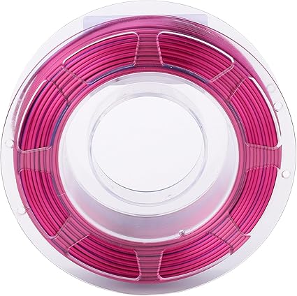 2 Color PLA Filament Glossy Blue and Purplish Red 1.75mm 200g Silk PLA 3D Printer 200-215C Printing Temperature PLA Material Smooth and Accurate Prints