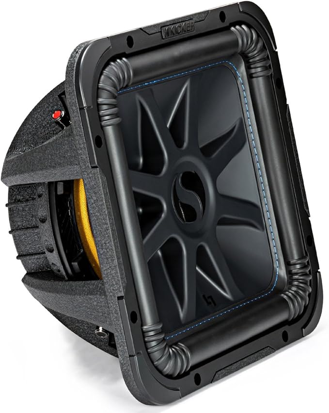 KICKER L7S12 Car Audio Solo-Baric 12 Subwoofer Square L7 Dual 4 Ohm Sub 44L7S124 (Renewed)
