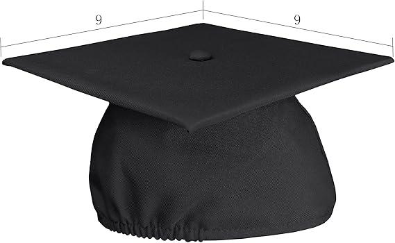 GradPlaza Matte Graduation Cap with 2024 and 2025 Tassel Adult Graduation hat for High School College