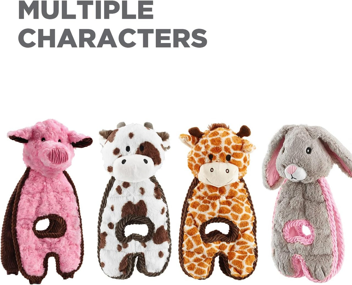 Outward Hound by Charming Pet Cuddle Tugs Giraffe Plush Squeaky Dog Toy